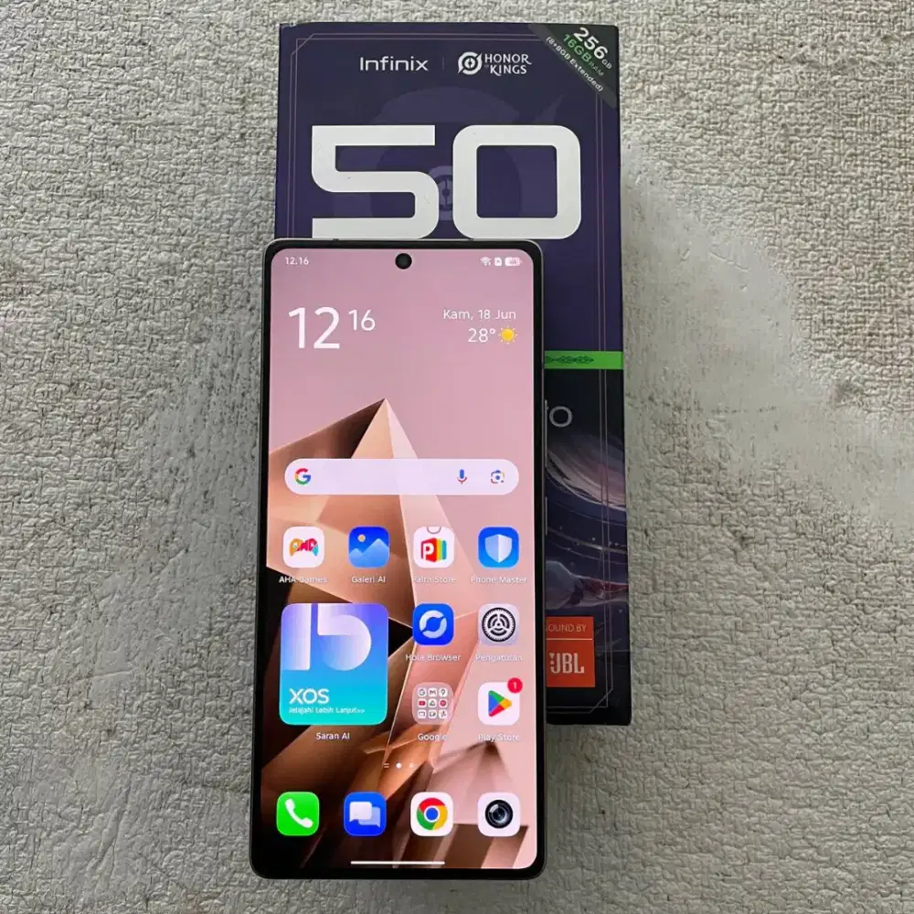 Infinix Note 50 Pro Warna Titanium Grey 8/256GB