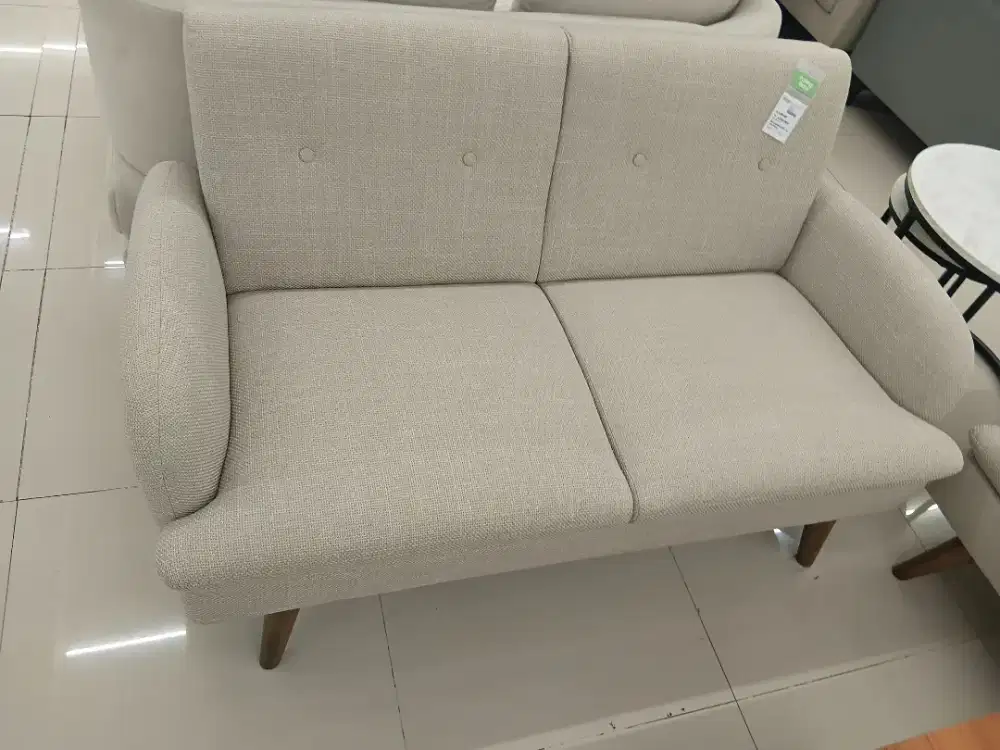 BELLINGHAM SOFA 2 SEATER BEIGE/TERRACOTA