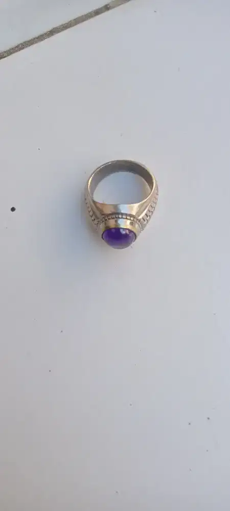 Cincin kecubung wulung size 8 istimewa
