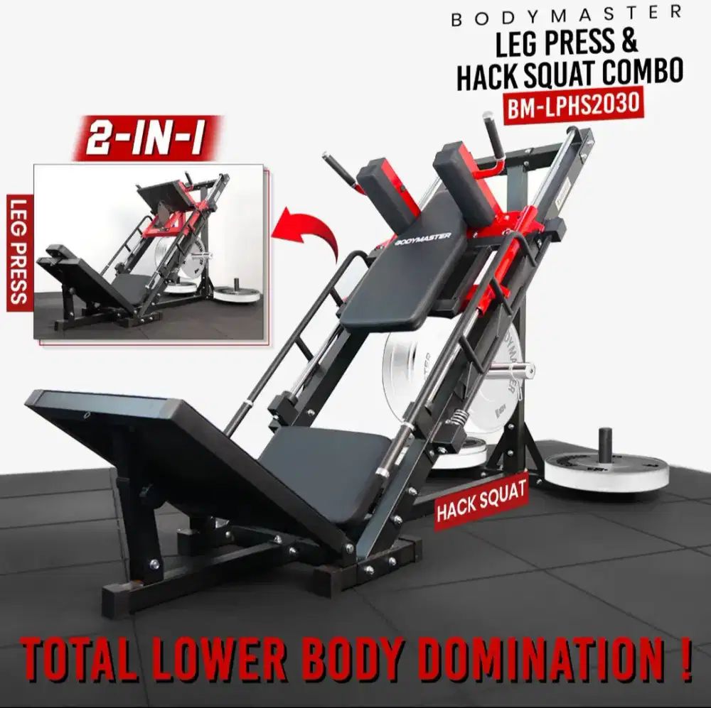 Bodymaster Combo 2in1 Leg Press &Hack Squat