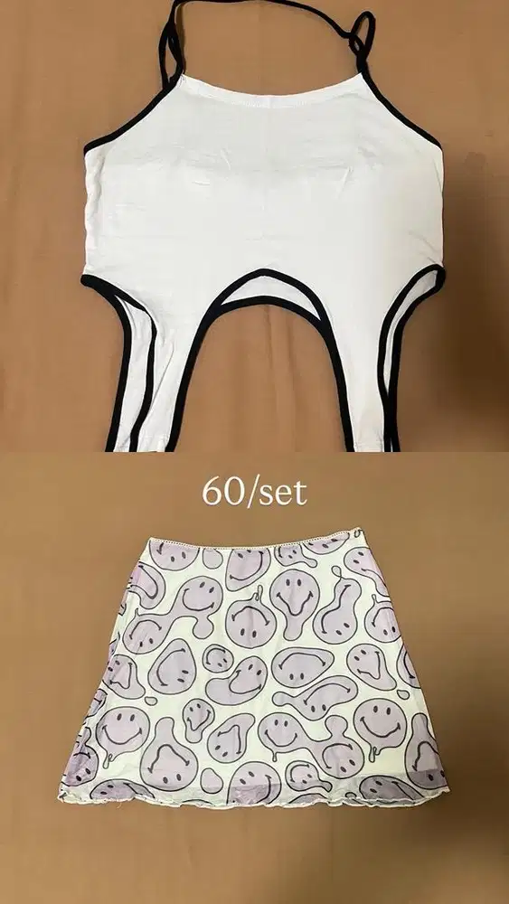 baju dan rok 1 set