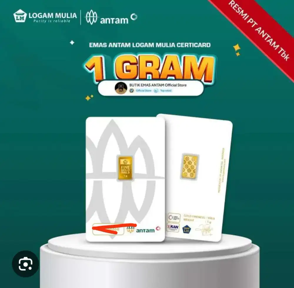 Emas antam 1 gram th 2026