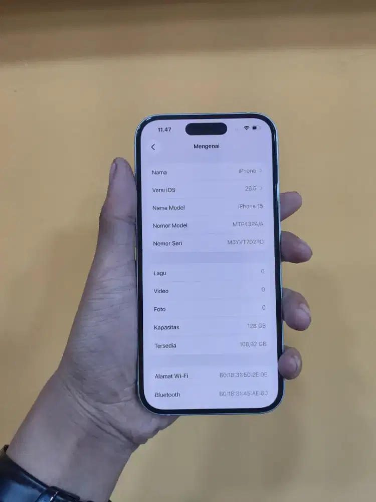 iPhone 15 128gb ibox fullset garansi panjang