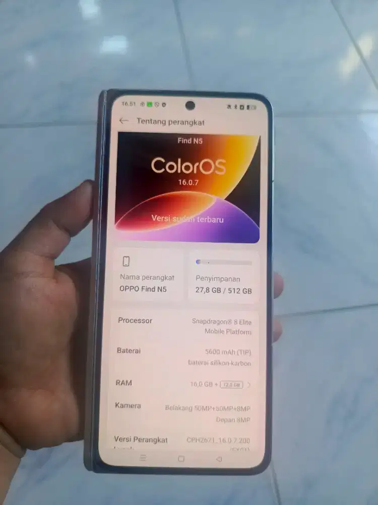 OPPO FIND N5 fold