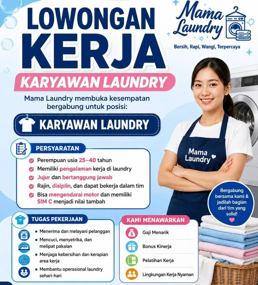Cuci setrika laundry