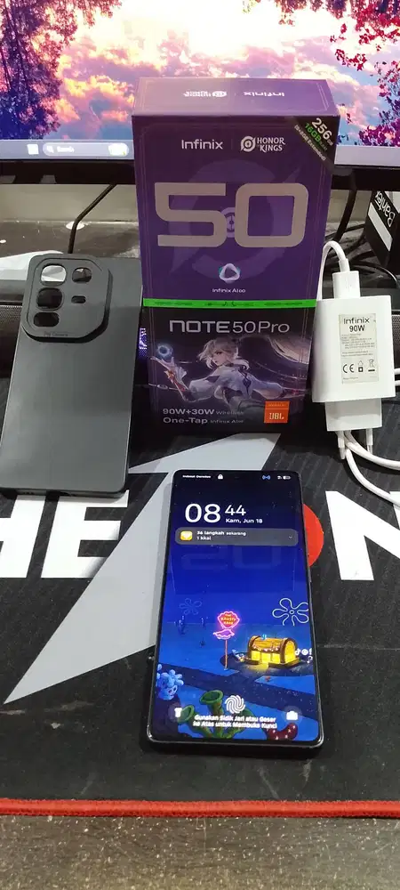 HP INFINIX NOTE 50 PRO HITAM (BLACK) 8/256 GB FULLSET