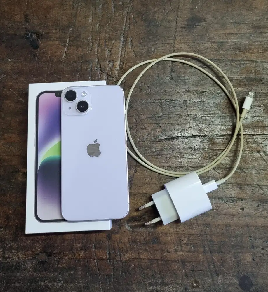 Iphone 14 128gb Purple IBOX lengkap