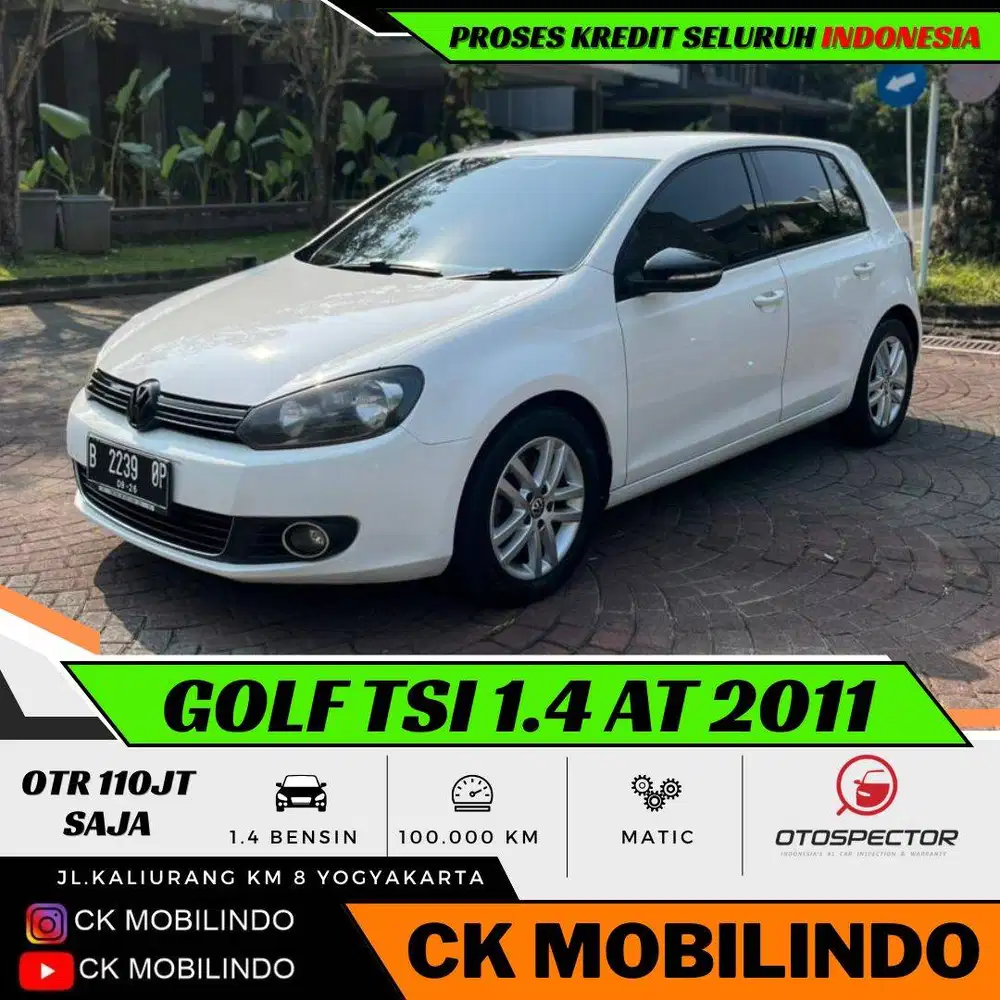 Volkswagen Golf TSI Matic 2011 MURAH DP Minim Splash