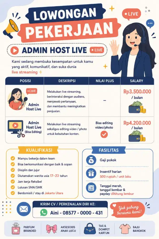 ADMIN HOST LIVE DAN EDITING