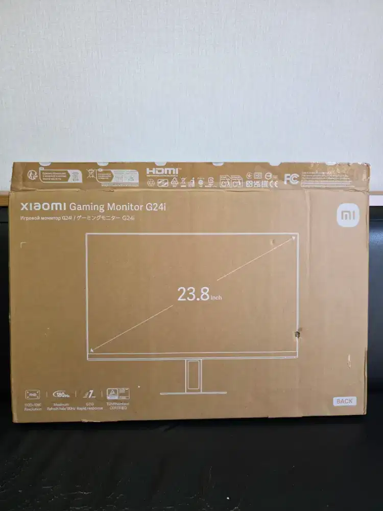 Monitor gaming xiaomi g24i 180hz likenew garansi resmi 2th