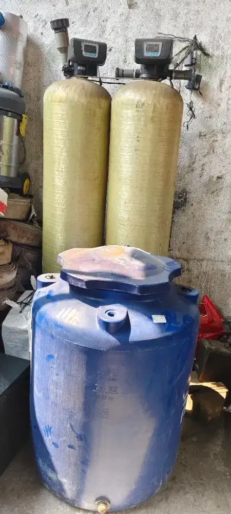 2 Tabung filter air otomatis+toren300L