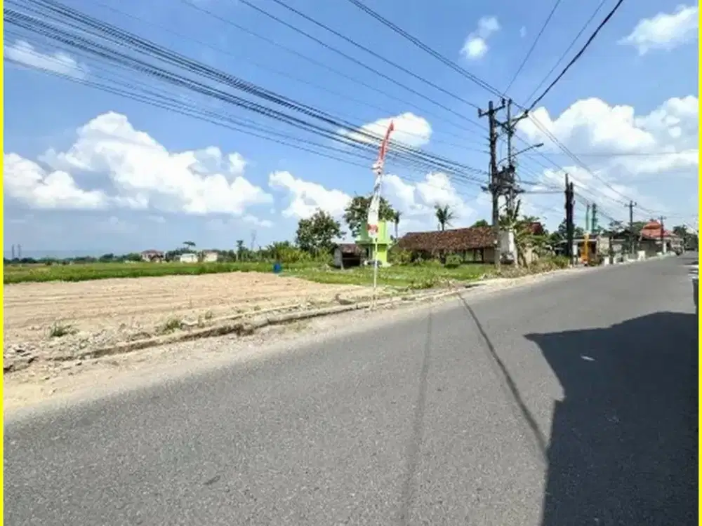 Dekat Candi Kedulan Jual Tanah Yogyakarta di Jl. Raya Sambiroto
