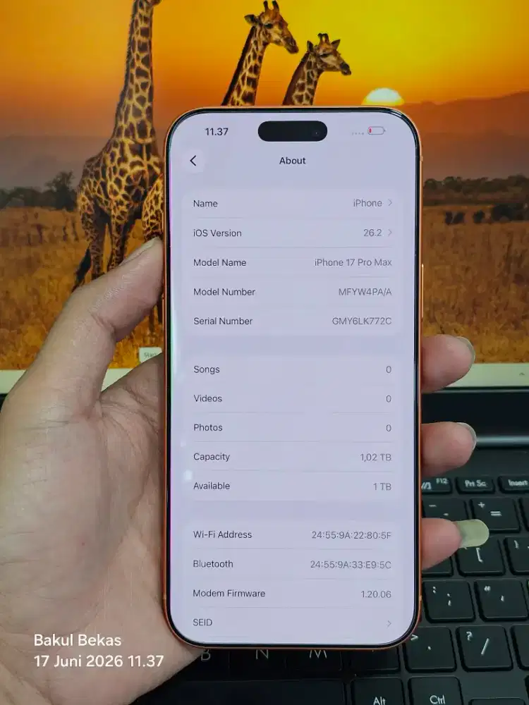 Iphone 17 pro max 1TB (harga pas/net)