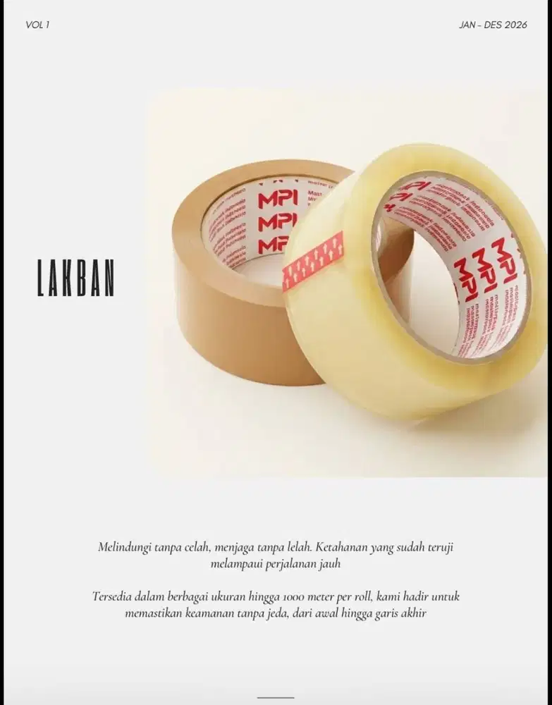 MENJUAL PERLENGKAPAN PACKAGING (MPI)