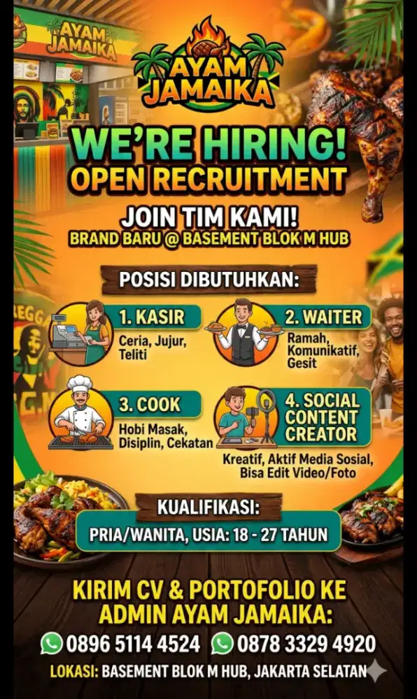 New Brand concept Ayam Jamaika