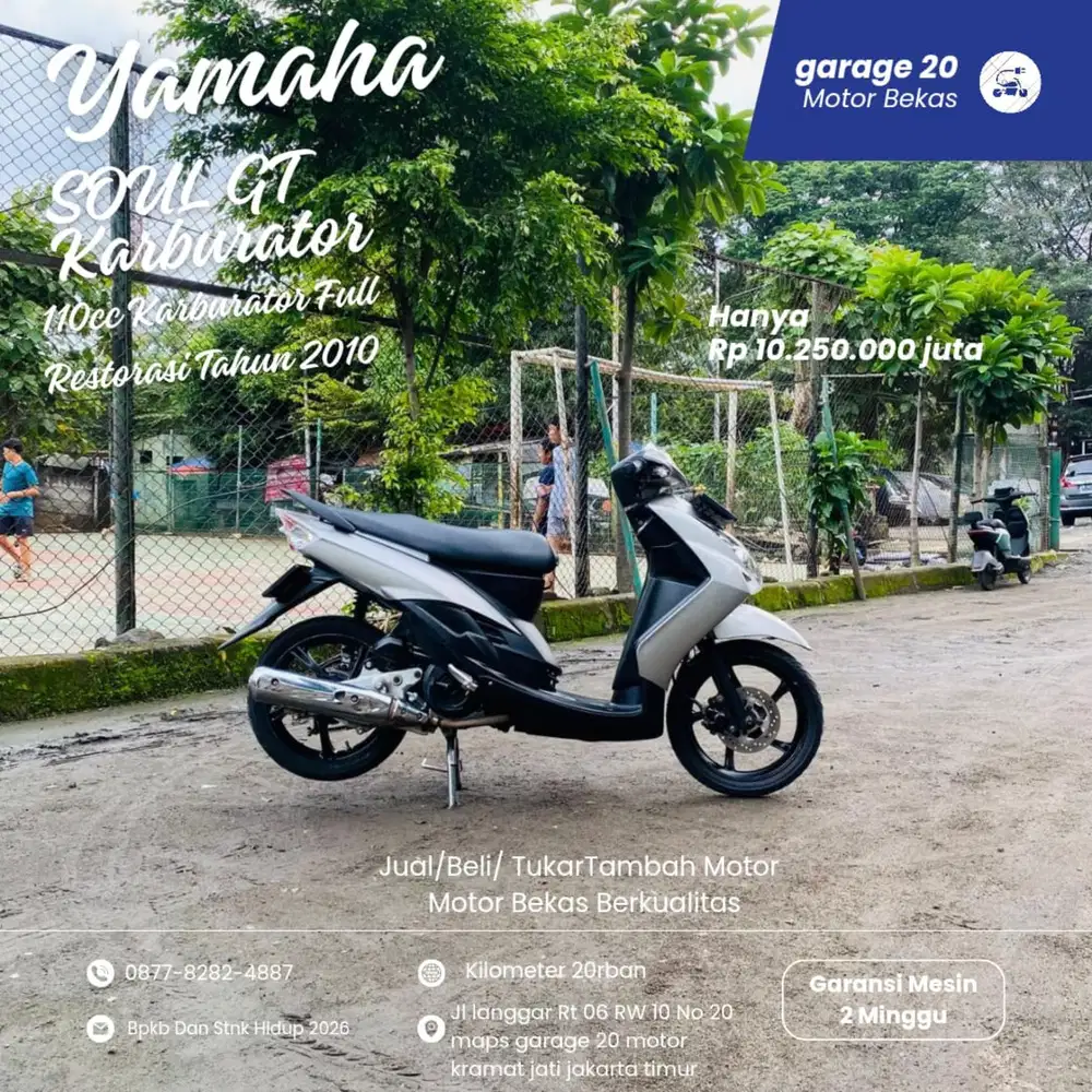 Yamaha Soul GT Karburator Full Restorasi Gress Tahun 2010