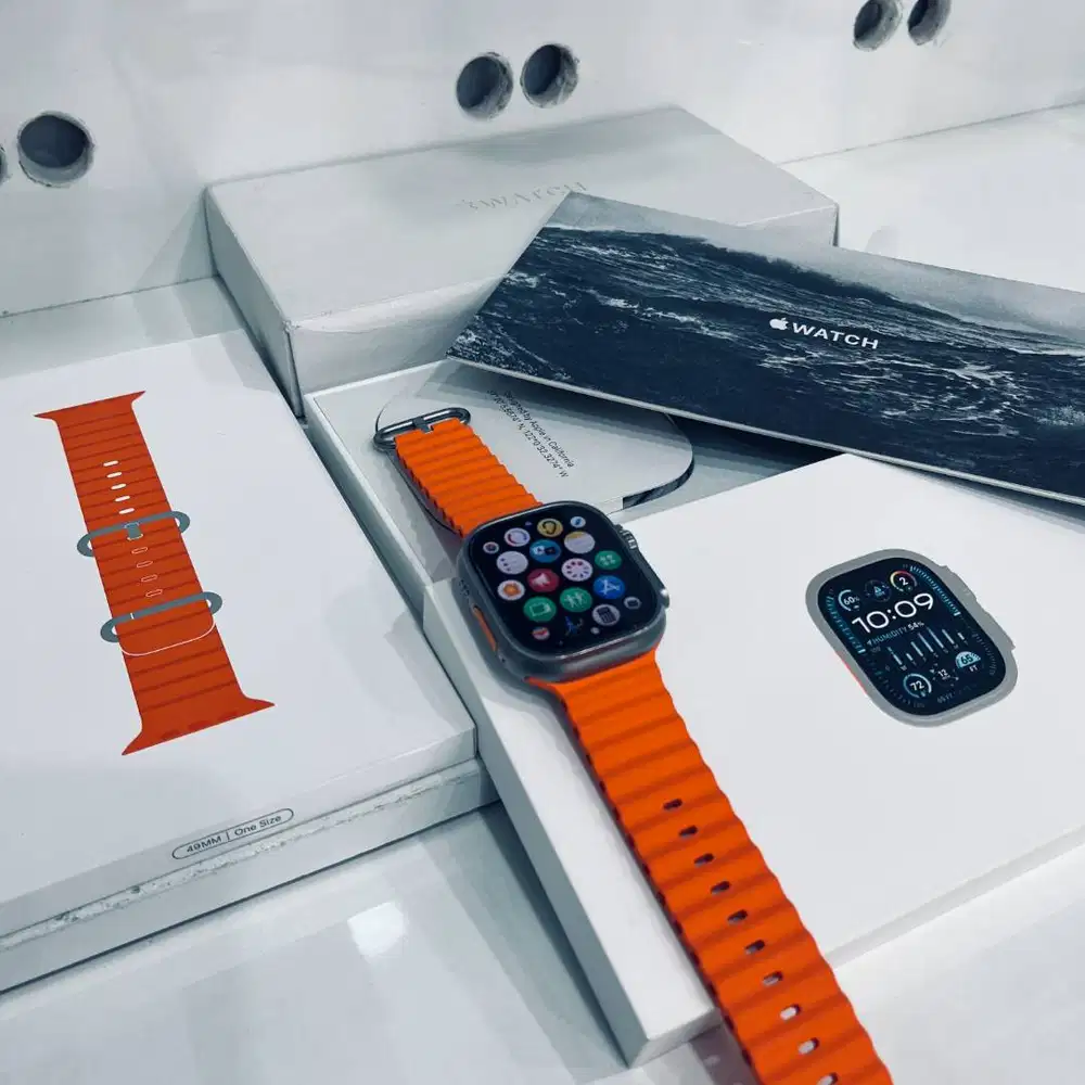 Apple Watch Ultra 2 49mm Titanium Orange Ocean Fullset