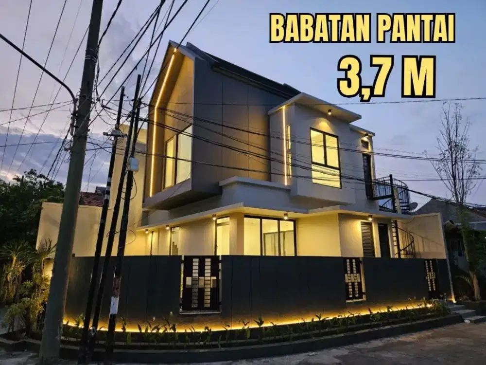 BARU GRESS RUMAH HOOK BABATAN PANTAI SCANDINAVIA MODERN STYLE. DEKAT MULYOREJO, MERR, MULYOSARI, SUTOREJO, UNAIR, KWK, ITS, PAKUWON CITY, DHARMAHUSA