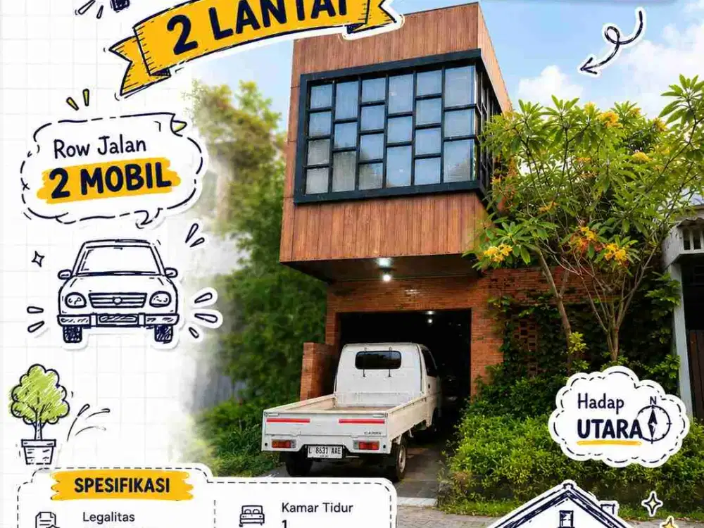 Gayungan Surabaya | Jual Rumah Kantor 2Lt 175 m² Gayungsari Tol Waru Al Akbar Ahmad Yani Trans Icon