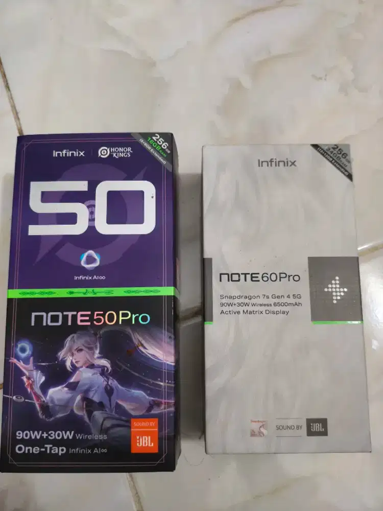 Jual box infinix nota 50pr dan note 60 pro 12/256
