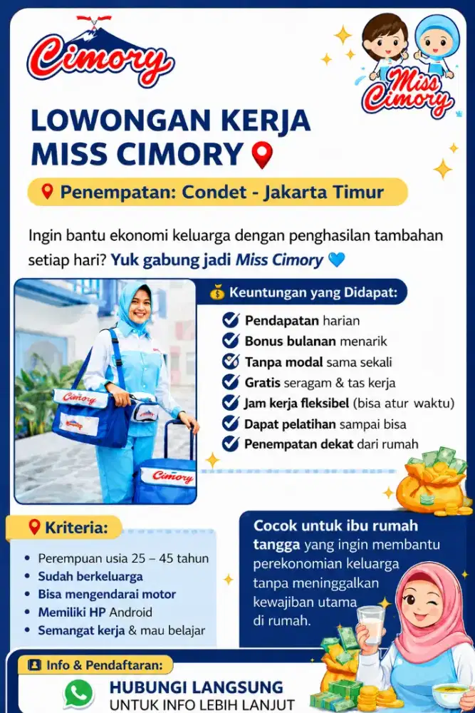 Info Lowongan Pekerjaan Miss Cimory
