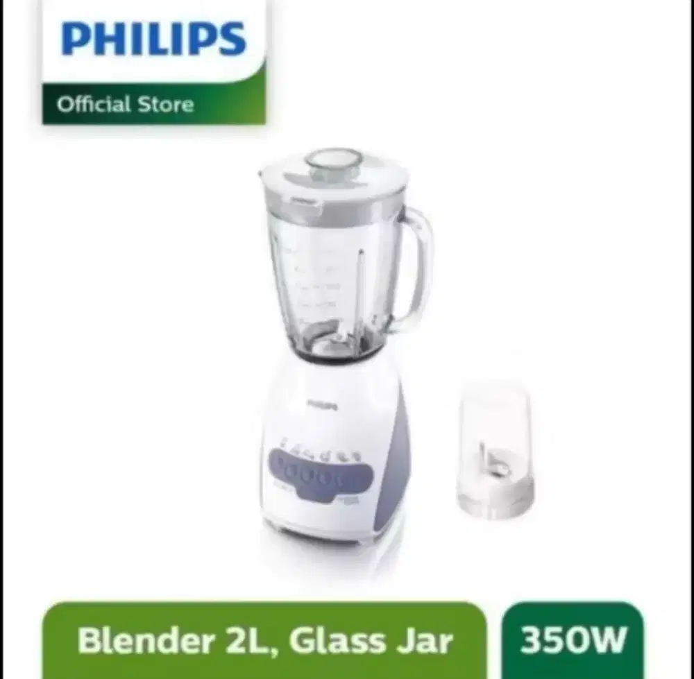 Blender Philips 2 Liter mika / plastik HR 2115 Ready Merah dan abu-abu