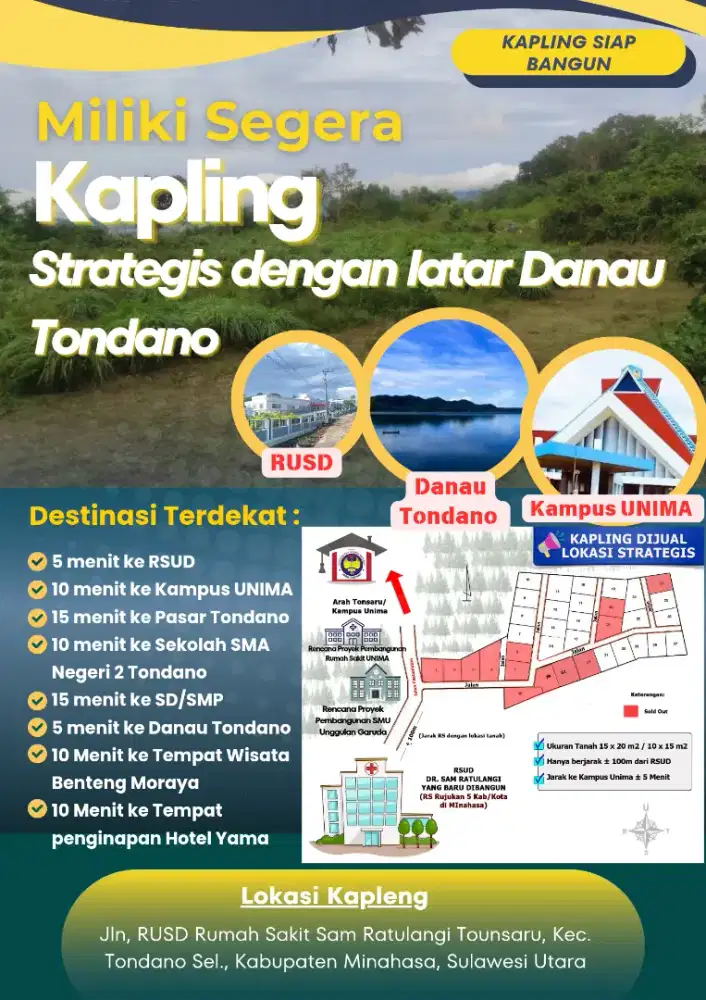 Tanah kapling di lokasi yang sedang berkembang