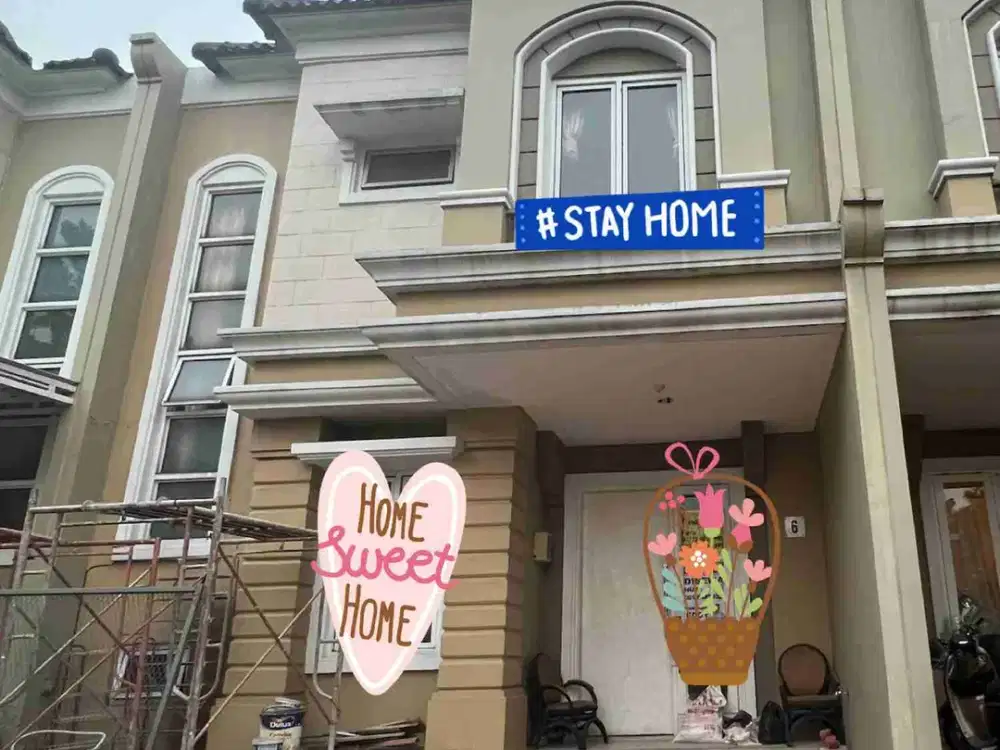 Disewakan Rumah Siap Huni di cluster Samara Gading Serpong Tangerang Selatan.