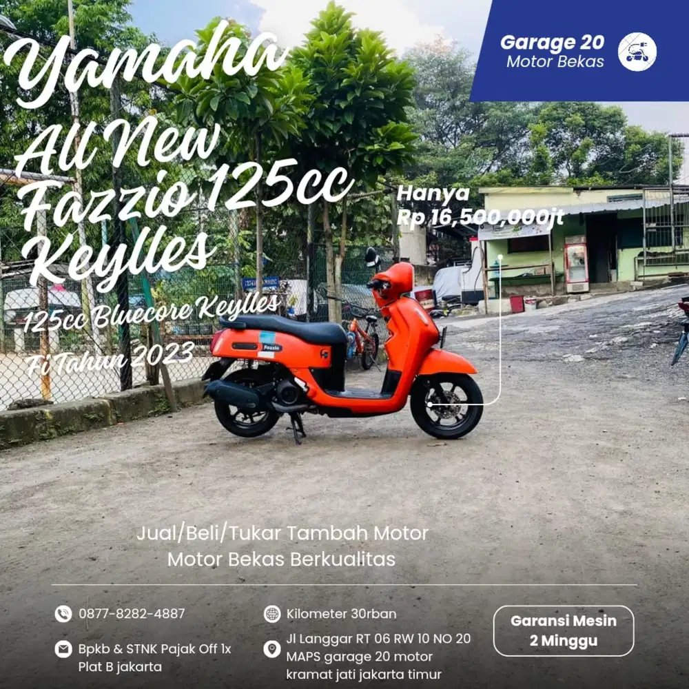 Yamaha All New Fazzio Keylles Aks SSS Tahun 2023