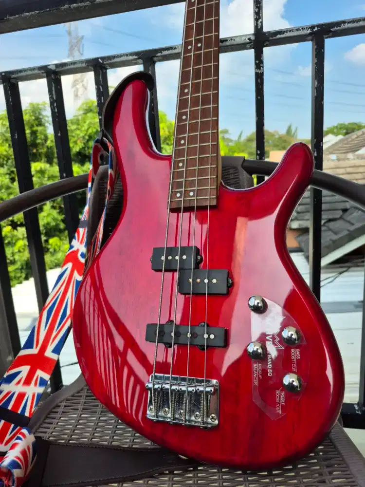 Bonus Tas! NEGOABLE Cort Action Plus Active PJ Bass Red Wine