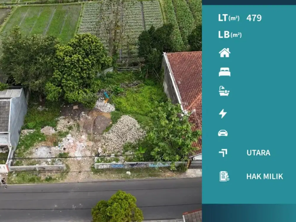 Dijual Tanah di Poros Jalan Raya Kasin Karangploso Malang Siap Bangun