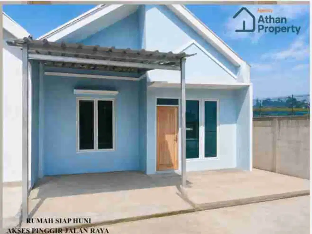 jual rumah siap huni akses pinggir jalan raya