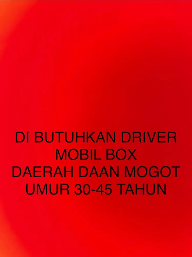 DRIVER MOBIL BOX
