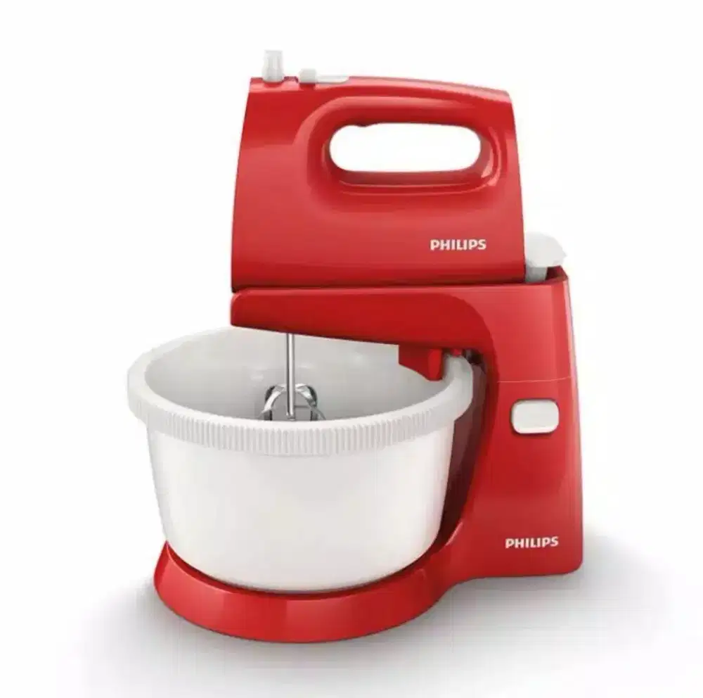 Stand Mixer Philips HR 1559 Ready warna merah abu & hijau
