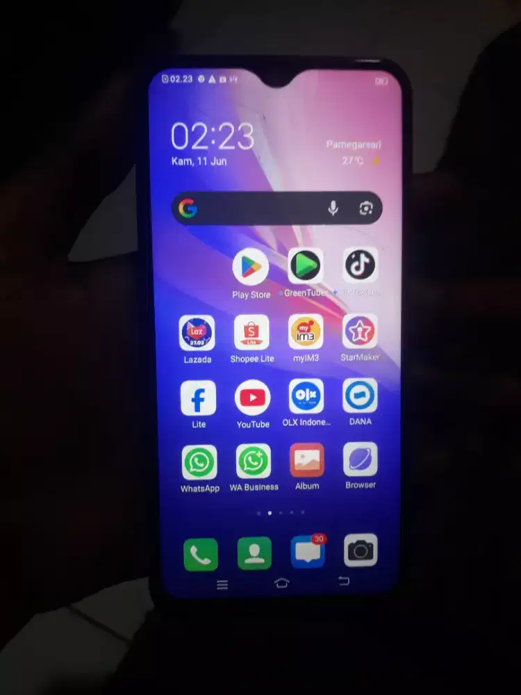 Vivo y12i ram 3/32 4g 5000mah