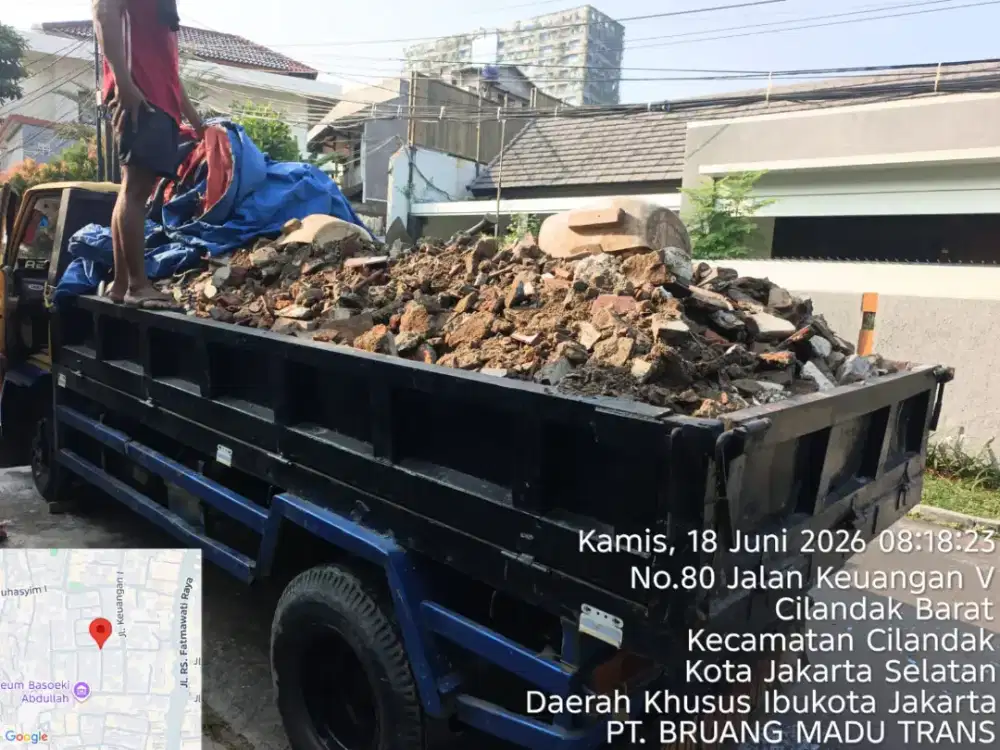 Jasa buang puing dan pengurugan tanah