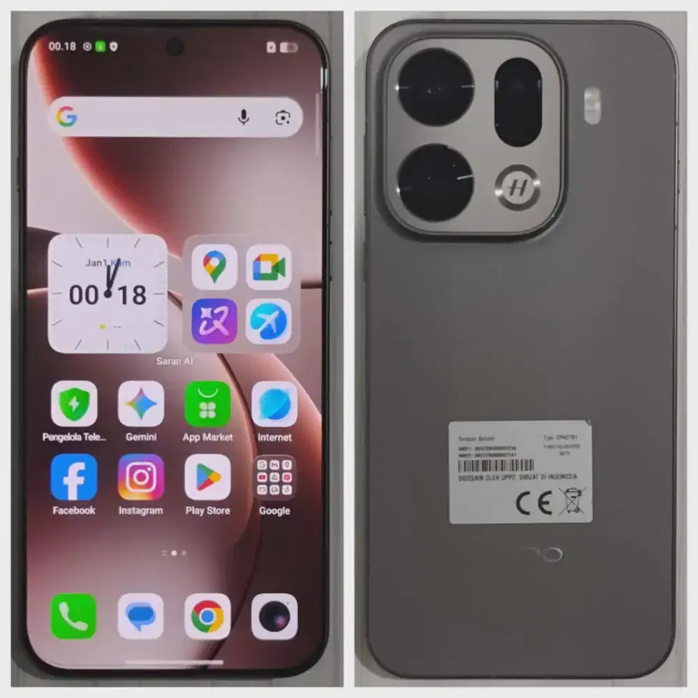 OPPO FIND X9 PRO RAM 16/512 FULLSET SUPER MULUS LIKE NEW 1 BULAN PAKAI
