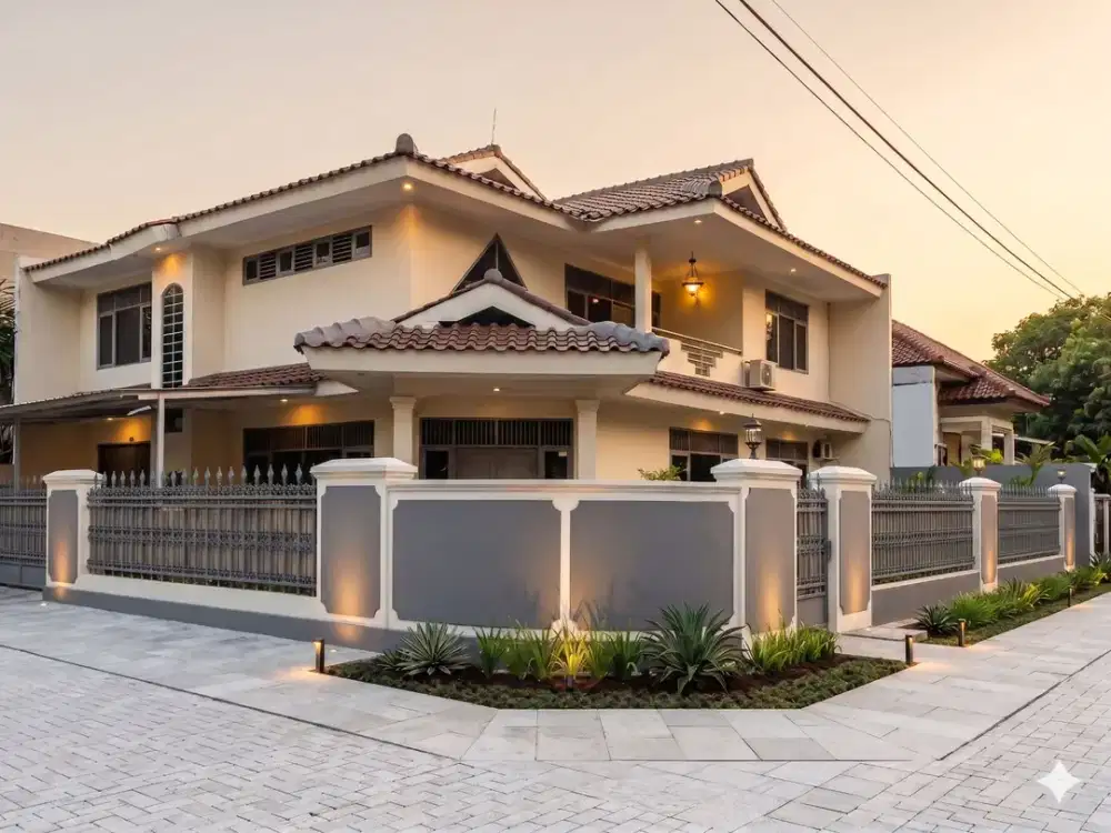 RUMAH HOEK 2 LANTAI KUNINGAN JAKARTA SELATAN HUNIAN MEWAH NYAMAN DAN  STRATEGIS