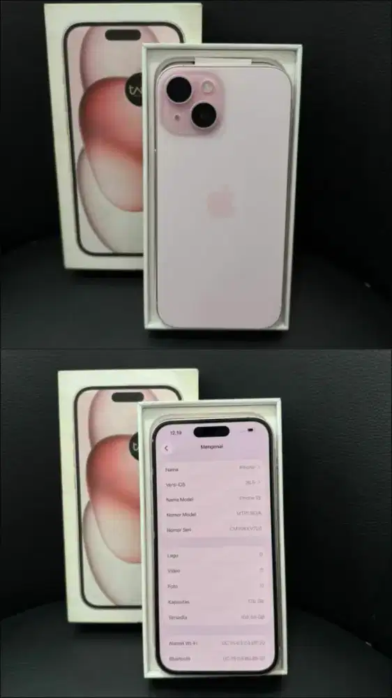Iphone 15 pink 128gb ibox