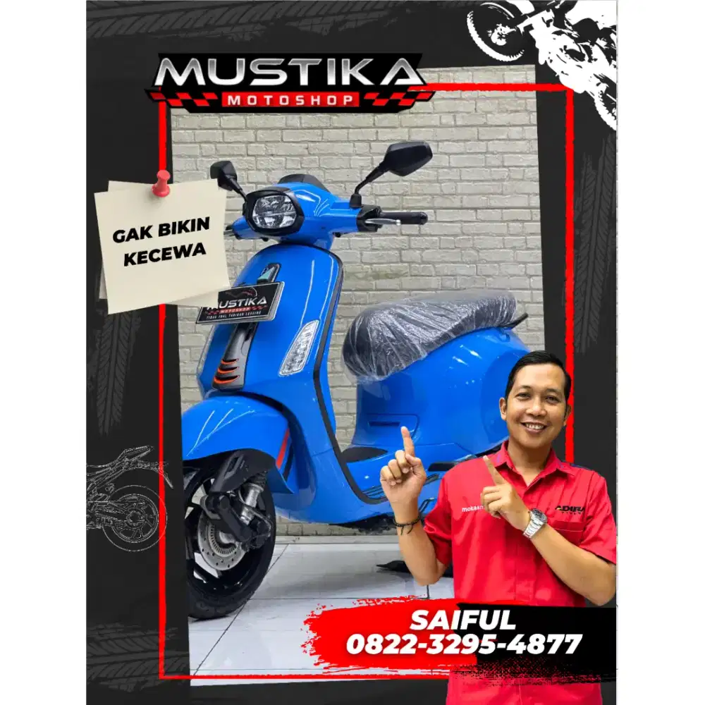 Odo 8rb Simpenan!!Vespa Sprint S 2024 Wrna Favorit Mulus-Mustika