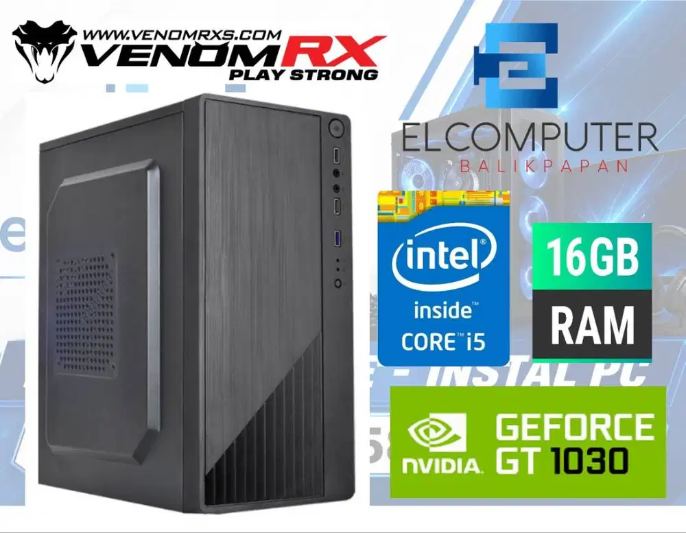 CPU [OFFICE - GAMING - DESAIN] RINGAN (CORE i5 - RAM 16GB - VGA 2GB)