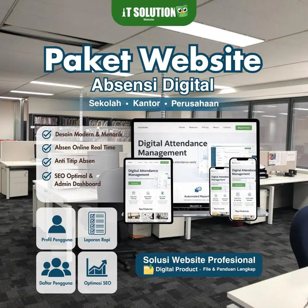 Paket Website Absensi Digital Profesional