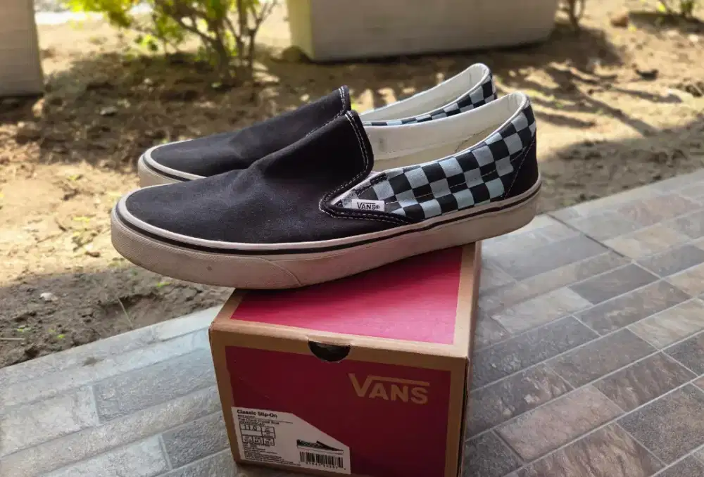 Vans Slip On Pop Check Crystal Blue