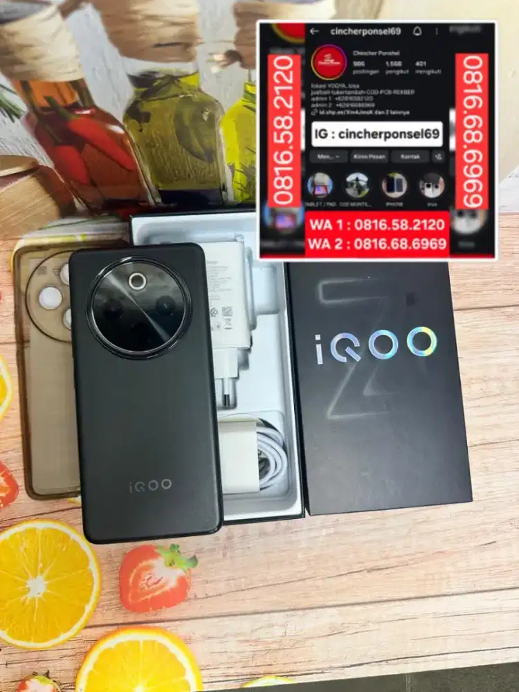 Jual hp likenew IQOO Z10 5G 8/256 istimewa fullset original
