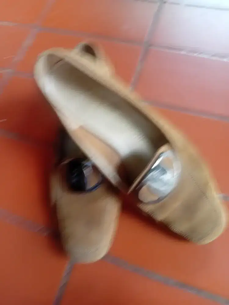 Feragamo Shoe original coklat muda