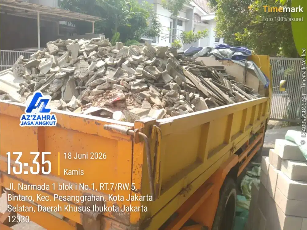 Jasa angkutan puing dan angkut sampah