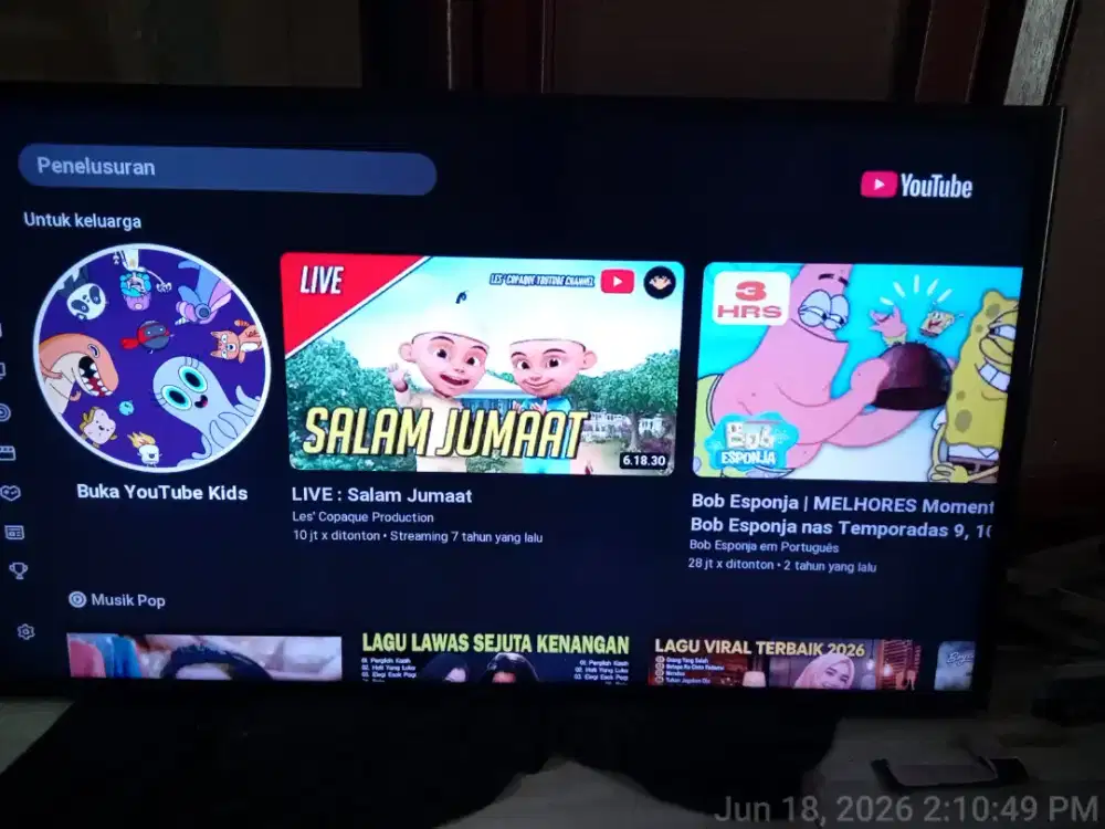 Jual smart digital samsung 40 in siap pakai