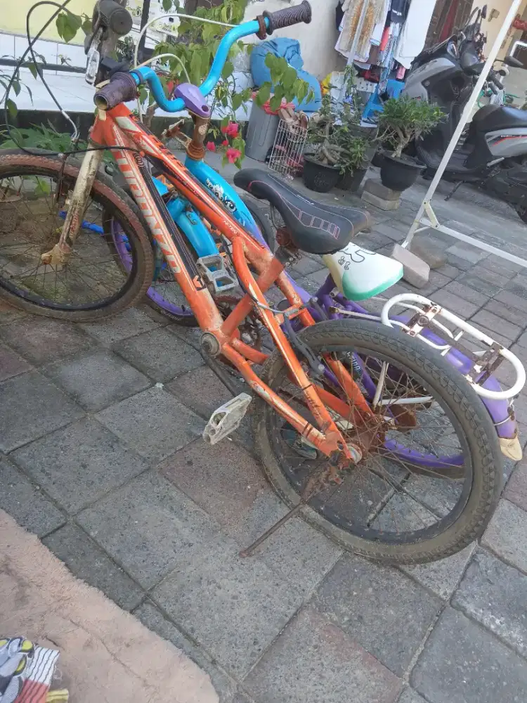 Sepeda bekas anak laki dan perempuan