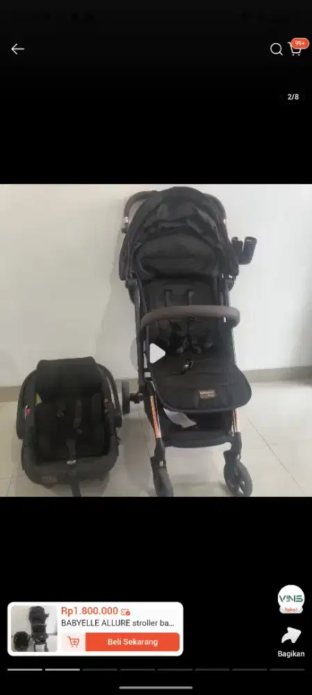 Stroller baby newborn babbyelle bisa sampai 20kg