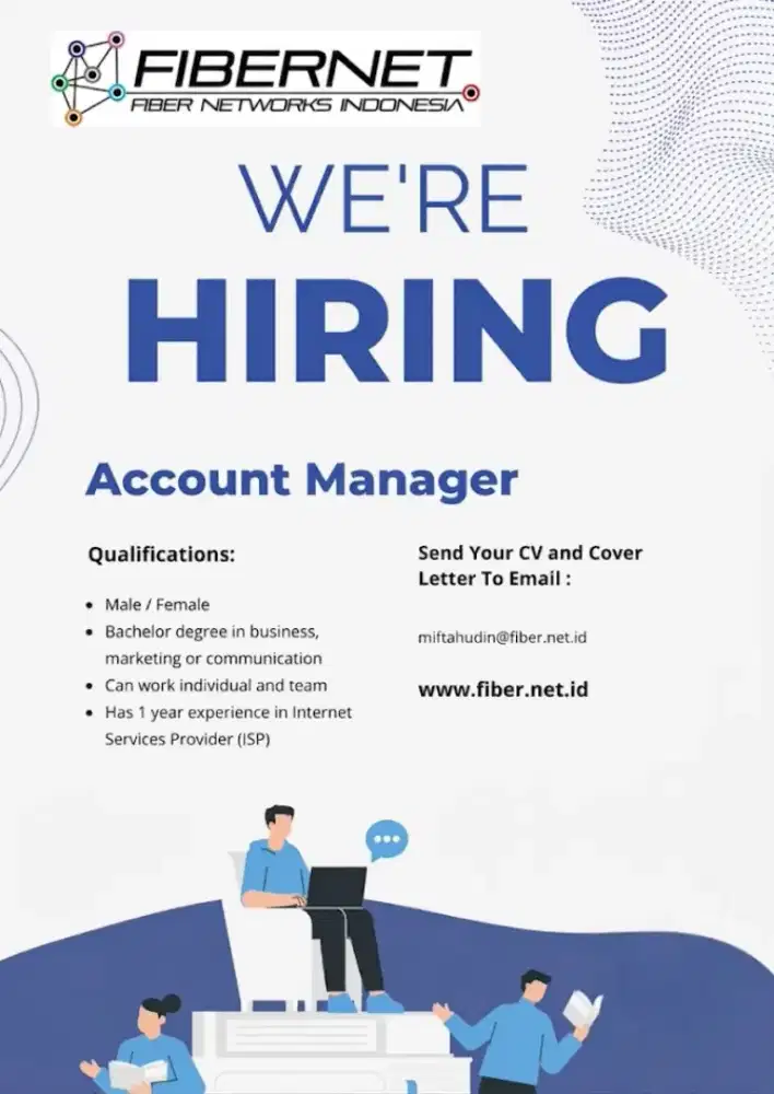 Dibutuhkan Account Manager (Sales Marketing Internet Bisnis)